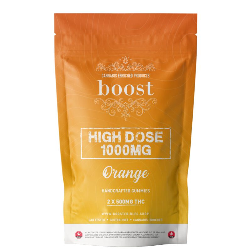 Boost High Dose Orange weed gummies