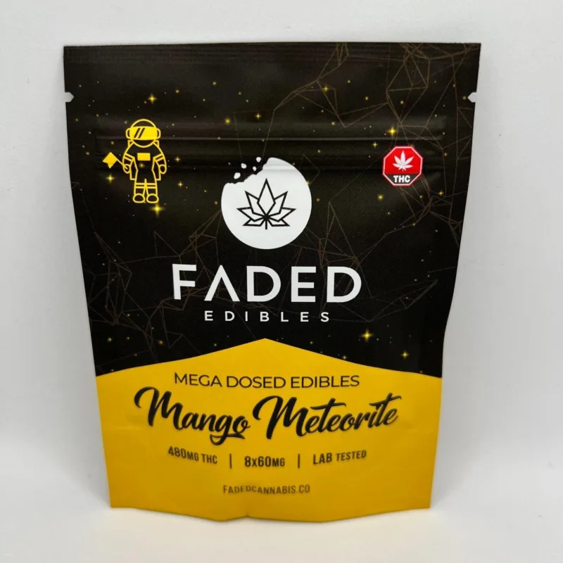 Faded CO. Mango Meteorite weed gummies