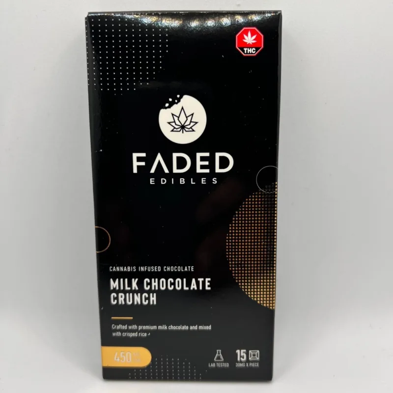 Faded THC Milk Chocolate Crunch Bar