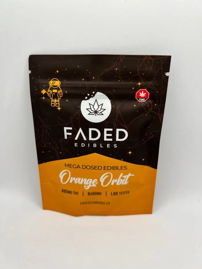 Faded CO. Orange Orbit weed gummies