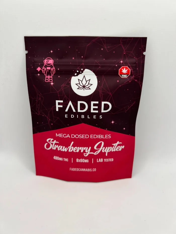 Faded CO. Strawberry Jupiter weed gummies