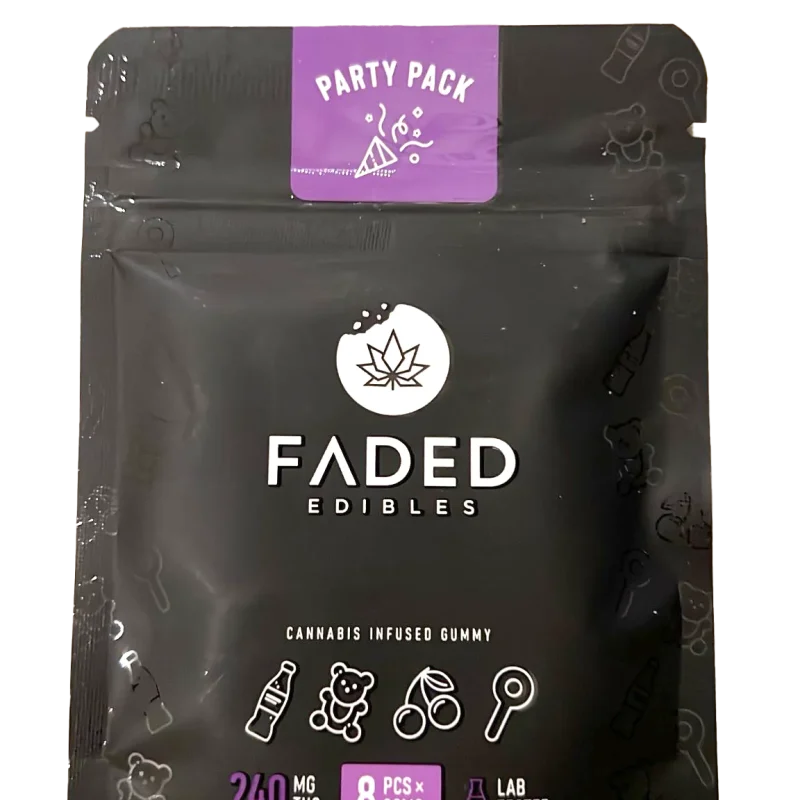 Buy Faded Edibles Party Pack 240mg Gummies